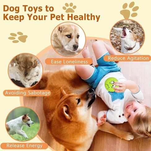 LLSPET Latex Dog Chewing Squeaky Ball Toys 6/PCS (HJ-01BOBW2FBA) in Saudi Arabia