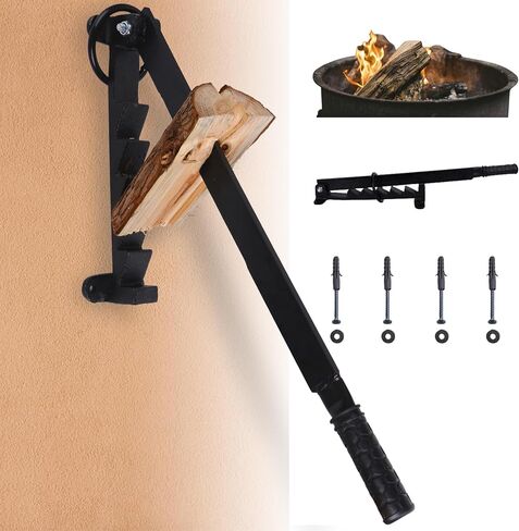 JMOO Wall Mount Firewood Splitter Soft Wood Kindling Splitter for Indoor or Outdoor Firewood Kindling Splitter Wall Mount Kingling Maker Wood Splitter for Camping Household or Outdoor in Kuwait
