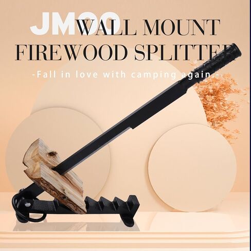 JMOO Wall Mount Firewood Splitter Soft Wood Kindling Splitter for Indoor or Outdoor Firewood Kindling Splitter Wall Mount Kingling Maker Wood Splitter for Camping Household or Outdoor in Kuwait