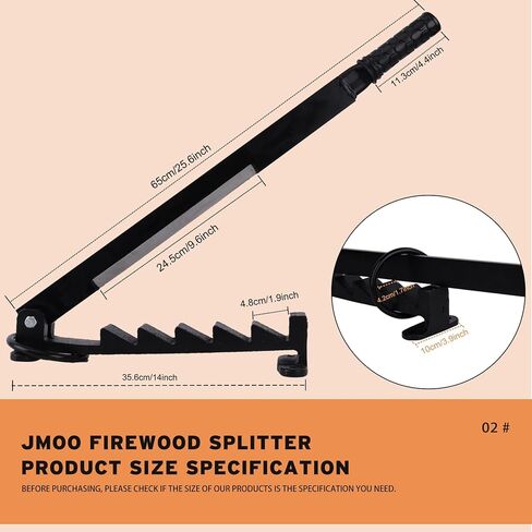 JMOO Wall Mount Firewood Splitter Soft Wood Kindling Splitter for Indoor or Outdoor Firewood Kindling Splitter Wall Mount Kingling Maker Wood Splitter for Camping Household or Outdoor in Kuwait