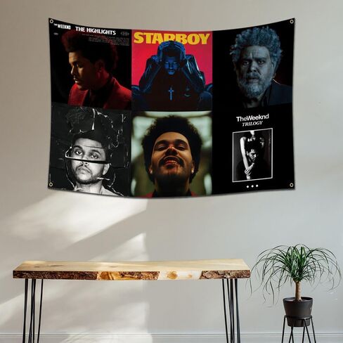 هوكيدو نسيج ويكند نسيج 40X60 بوصة ألبوم الموسيقى ملصق جدار معلق نسيج العلم in Kuwait