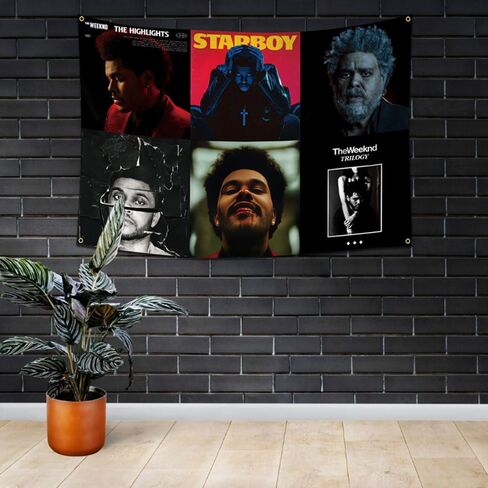 هوكيدو نسيج ويكند نسيج 40X60 بوصة ألبوم الموسيقى ملصق جدار معلق نسيج العلم in Kuwait