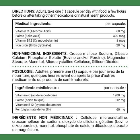 Nature's Bounty Gentle Iron Plus Pills, Supplement, Helps Prevent Iron Deficiency Anemia, 28 mg, 150 Capsules in Saudi Arabia