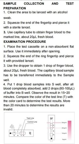 مجموعة اختبار BecaGoode Ferritin في المنزل (SF) لمراقبة مستوى الحديد الصحي - عبوة واحدة in Kuwait
