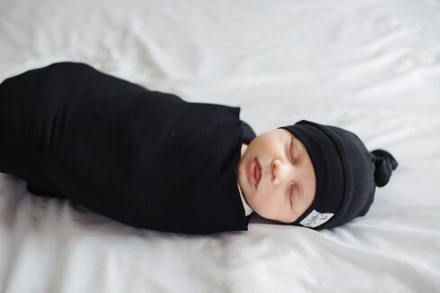 Copper Pearl Baby Beanie Hat Top Knot Stretchy Soft Oat in Saudi Arabia