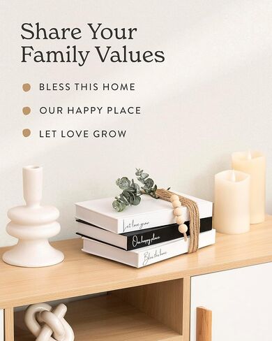 Decorative Books - Stack of Books for Home Decor Display and Living Room Coffee Table Decoration - Real Pages, Accessories and Quotes. Dimensions: 9.06"x 6.02"x 3.42" in Saudi Arabia