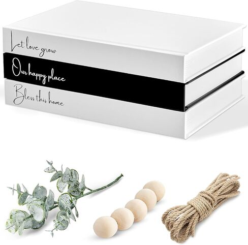 Decorative Books - Stack of Books for Home Decor Display and Living Room Coffee Table Decoration - Real Pages, Accessories and Quotes. Dimensions: 9.06"x 6.02"x 3.42" in Saudi Arabia