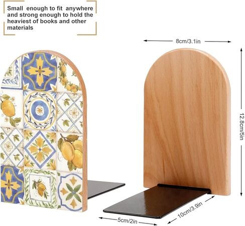 NFGSE البطاقة السحرية الذهبية الغامضة نجوم القمر الخشبية غير القابلة للانزلاق ينتهي كتاب ديكور المنزل 1 زوج / 2 قطعة نهايات الكتاب تدعم كتب المكتبة والأفلام وأقراص DVD والمجلات وألعاب الفيديو in Kuwait