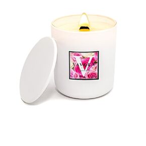 Fraser Fir Wood Wick Candles That Crackle, 14 ounce Matte White Jar, Our Signature Fragrance Smells Like Real Pine Scent! Vegan, Soy, Non Toxic. Hand-Crafted in USA. in Saudi Arabia