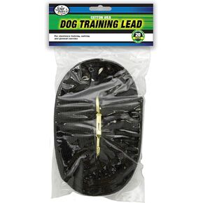 Four Paws Cotton Web Dog Lead Black 30 Feet in Kuwait