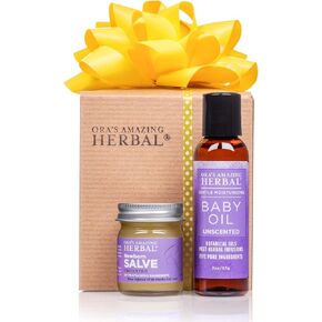 Newborn Salve, Baby Calendula Cream, Baby Acne Treatment, EWG Verified Baby Eczema Cream, Cradle Cap Treatment, Diaper Ointment, Natural Baby Care with Organic Calendula, Ora's Amazing Herbal