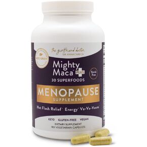 Menopause Relief Capsules by Dr. Anna Cabeca OB-GYN, Plant-Based Superfood Supplement with Maca Root for Menopausal Women, Soothes Hot Flashes, Night Sweats, Hormone Balance, Irritation in Saudi Arabia