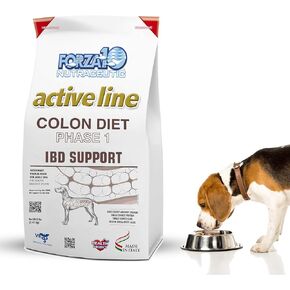 Forza10 Active Colon Support Diet Phase 1 Hydrolyzed Dog Food, Dry Dog Food Helps Dogs with Diarrhea, Colitis and Constipation, Wild Caught Anchovy Protein Flavor, 8 Pound Bag in Kuwait