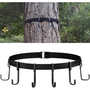 NEW VIEW Saddle Hunting Gear Hanger for Deer Hunting Accessories, Tree Stand Bow Holder for Bowhunting, Accessory Tree Strap with 6 Tree Hooks in Saudi Arabia