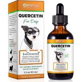 كيرسيتين للكلاب | كيرسيتين مع فيتامين سي للكلاب | كيرسيتين لحساسية الكلاب | كلب كيرسيتين | مكمل كيرسيتين للكلاب | دعم نظام المناعة المتوازن | 60 مل 2.02 أونصة سائلة in Kuwait