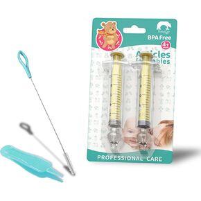 حقنة أنف للأطفال باللون الأبيض - قطعتين - شفاط أنف آمن للأطفال من السيليكون، أداة شطف منظف الأنف من السيليكون للأطفال/الرضع/الأطفال in Kuwait