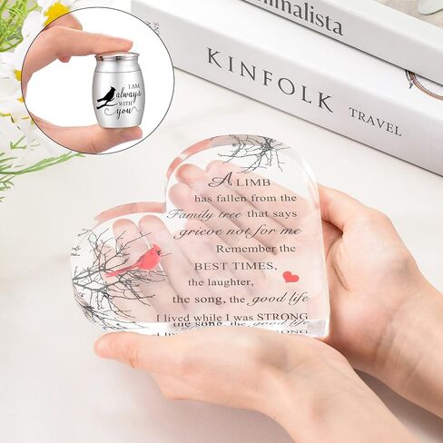 Small Urns for Human Ashes Adult Female Memorial Gifts for Loss of Mother Medium Urns for Human Ashes Keepsake Urns for Human Ashes-Cardinal Urns in Saudi Arabia