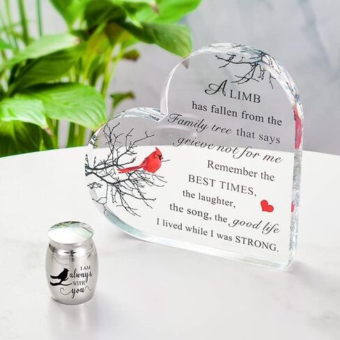 Small Urns for Human Ashes Adult Female Memorial Gifts for Loss of Mother Medium Urns for Human Ashes Keepsake Urns for Human Ashes-Cardinal Urns in Saudi Arabia