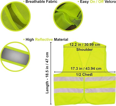 HiVisible Safety Vests Bulk Pack Reflective Vests for Men and Women and Kids in Saudi Arabia