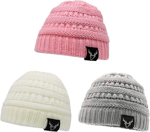 Sarfel Baby Hats Knit Warm Baby Winter Hats Soft Kids Infant Toddler Beanie Baby Beanies for Boys Girls Gifts in Saudi Arabia