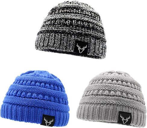 Sarfel Baby Hats Knit Warm Baby Winter Hats Soft Kids Infant Toddler Beanie Baby Beanies for Boys Girls Gifts in Saudi Arabia