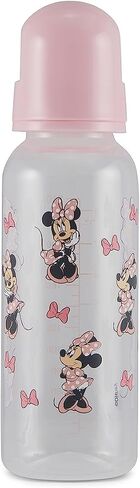 Baby Bottles 9 oz for Boys and Girls| 3 Pack of Disney "Mickey Mouse Pose" Infant Bottles for Newborns and All Babies | BPA-Free Plastic Baby Bottle for Baby Shower in Saudi Arabia