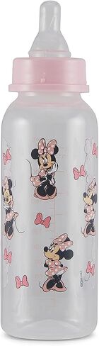 Baby Bottles 9 oz for Boys and Girls| 3 Pack of Disney "Mickey Mouse Pose" Infant Bottles for Newborns and All Babies | BPA-Free Plastic Baby Bottle for Baby Shower in Saudi Arabia