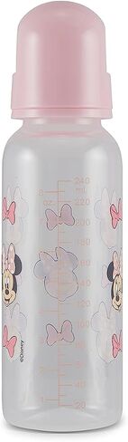 Baby Bottles 9 oz for Boys and Girls| 3 Pack of Disney "Mickey Mouse Pose" Infant Bottles for Newborns and All Babies | BPA-Free Plastic Baby Bottle for Baby Shower in Saudi Arabia