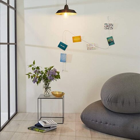 Flushbay 2 حزمة سلك كابل حبل الصور المغناطيسي 1.5 متر / سلك بما في ذلك 8 مغناطيسات صورة بطاقة بريدية معلقة سلك سلسلة عرض الحائط حامل صور للتعليق العمودي (مغناطيس نقي) in Kuwait