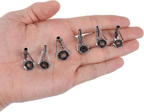 Proximitck Fishing Rod Tip Repair Kit Fishing Rod Tips Stainless Steel Ceramic Ring in Saudi Arabia