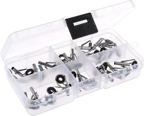 Proximitck Fishing Rod Tip Repair Kit Fishing Rod Tips Stainless Steel Ceramic Ring in Saudi Arabia