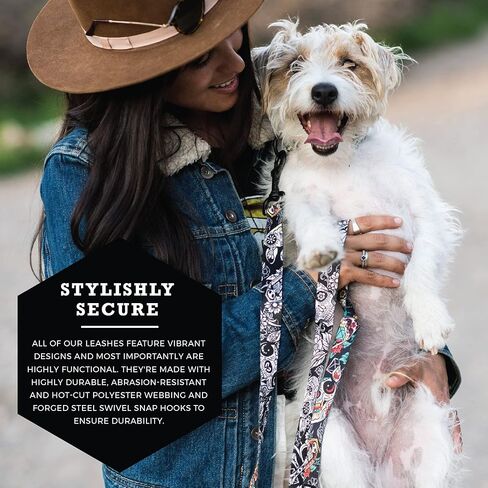 Wolfgang Heavy Duty Dog Leash, Pull-Tested to Over 800 lbs for Walking & Training, Overland Print, Large in Kuwait