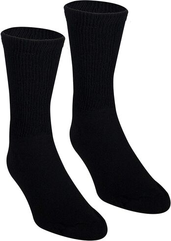 NuVein Diabetic Socks Sensitive Foot Comfort Loose Knit, Black, Medium in Kuwait