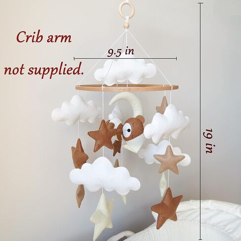 سرير أطفال محايد مع سرير أطفال محمول على شكل دب نائم لسرير الأطفال المحمول مصنوع يدويًا لتزيين غرفة الأطفال in Kuwait