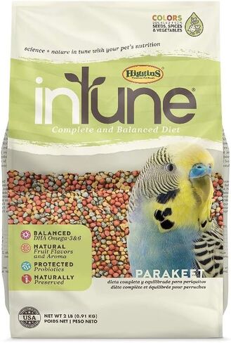 Higgins Intune Complete and Balanced Diet Fruit Extruded Parakeet Bird Food in Saudi Arabia