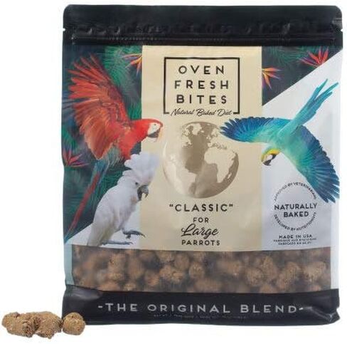 Caitec Corp Oven Fresh Bites- Natural Baked Nutritional Avian Diet- for Large Birds, 42 oz (2 pk) in Kuwait