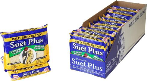 Suet Plus Suet Cakes 12 عبوة من كعك شحم الطيور 11 أونصة (مزيج الطيور البرية) in Kuwait
