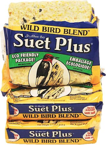 Suet Plus Suet Cakes 12 عبوة من كعك شحم الطيور 11 أونصة (مزيج الطيور البرية) in Kuwait