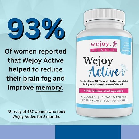 Wejoy Active | Best Taken With Wejoy Balance | Menopause Relief For Women | Helps With Brain Fog, Immunity, Clarity and Night Sweats in Kuwait