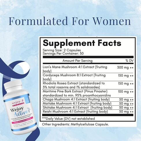 Wejoy Active | Best Taken With Wejoy Balance | Menopause Relief For Women | Helps With Brain Fog, Immunity, Clarity and Night Sweats in Kuwait