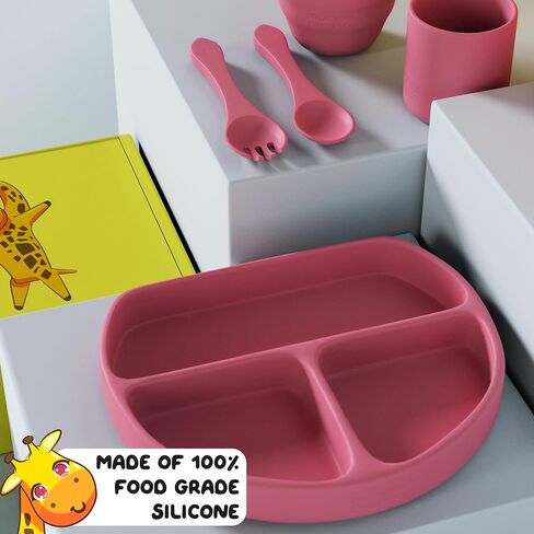 Led Weaning Infant Feeding Set in Green Color for Baby Solid Feeding - Food Grade Silicone (6 Piece Set) in Saudi Arabia