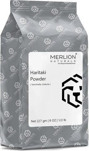 MERLION NATURALS Haritaki Powder Terminalia chebula | 227gm / 8OZ in Kuwait
