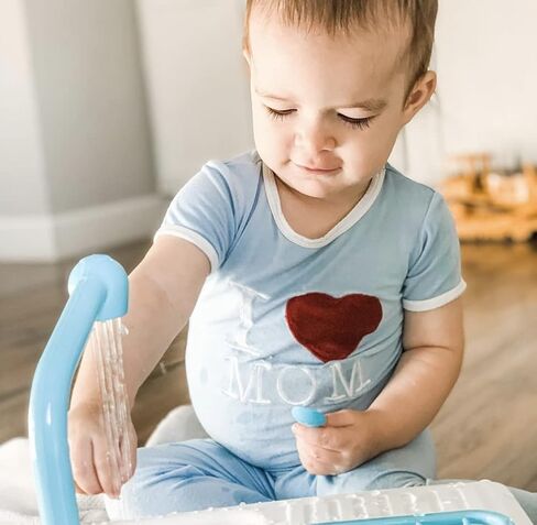 طقم بيجامة كيكي بانتس مكون من قطعتين بأكمام قصيرة، بيجامة I Love Mom للأطفال الصغار (Pond I Love Mom - 4T) in Saudi Arabia
