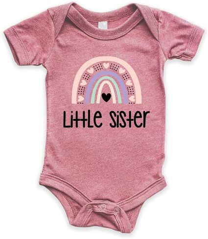 Teeny Fox Rainbow Big Little Sis Sister Set Gift For Sibling Matching Outfits in Saudi Arabia