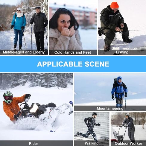 جوارب حرارية للرجال والنساء، جوارب حرارية ببطارية كهربائية قابلة لإعادة الشحن بقدرة 4000 مللي أمبير في الساعة، جهاز تدفئة القدمين قابل للغسل في الشتاء مع 3 إعدادات للحرارة للتخييم والتزلج والمشي لمسافات طويلة والصيد والرياضات الشتوية الخارجية والداخلية in Kuwait