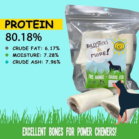 BULLYSTICKS & MORE عظام محشوة للكلاب - عظام الكلاب المحشوة - طويلة الأمد (زبدة الفول السوداني ولحم الخنزير المقدد والعظام المحشوة للكلاب) (زبدة الفول السوداني، 2-3 بوصة - 5 قطع) in Kuwait