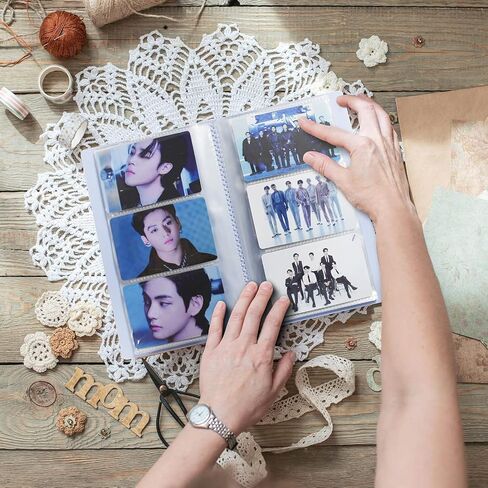 مجلد بطاقات الصور Kpop، 168 جيبًا من مادة PVC مجانًا، كتاب حامل بطاقات الصور Kpop، ألبوم حامل بطاقات الصور الشفاف، كتاب ألبوم بطاقات الصور المحمول، كتاب تجميع Kpop، عرض مزدوج الحجم (أرجواني-168 جيبًا) in Kuwait