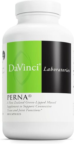DAVINCI Labs Perna - يساعد على دعم صحة المفاصل مع بلح البحر الأخضر النيوزيلندي، وهو مصدر للأحماض الدهنية أوميغا 3 و6 و9 والجلوكوزامين والكوندرويتين - 180 كبسولة (90 حصة) in Saudi Arabia