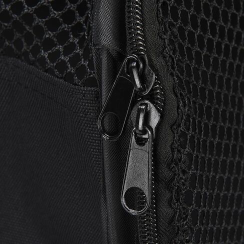 Black Rhino Pet Carrier with Interior Hooks for Hammock - Safe & Foldable Kennel for Cats & Dogs - Car Travel Carrier with Built-in Straps for Seatbelt - Perfect for Small and Medium Pets - Black in Kuwait