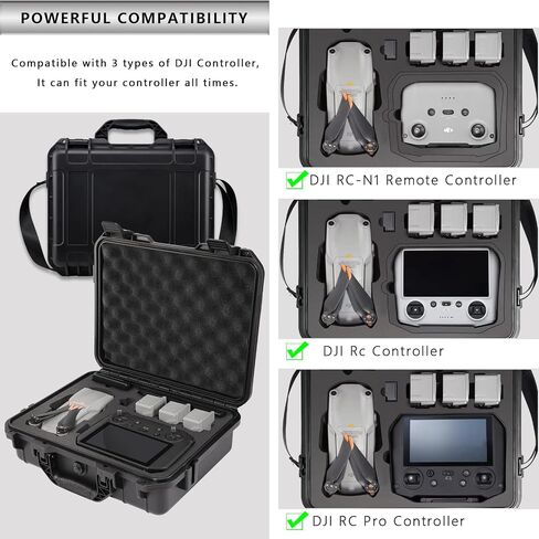 Professional Hard Case for DJI Air 2S Shockproof Waterproof Case Compatible with DJI Mavic Air 2, Smart Controller, Batteries,Charger, Lens Filter Case, Propellers in Kuwait